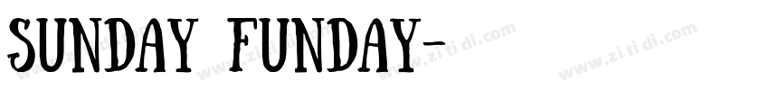 Sunday Funday字体转换